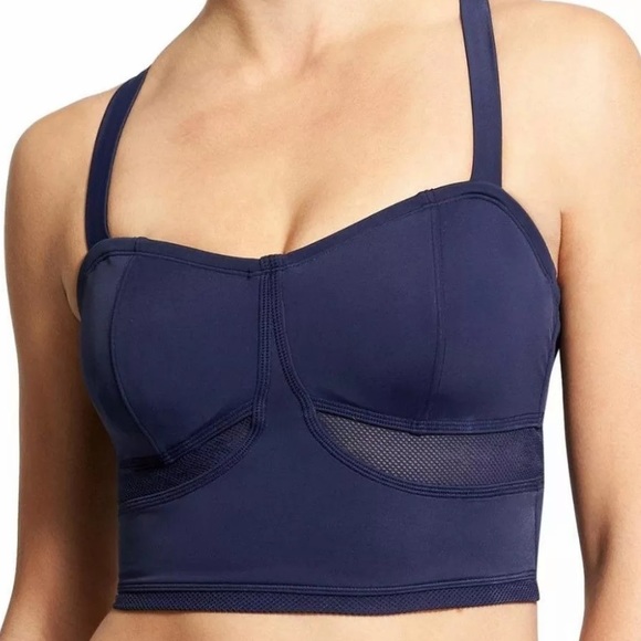 NWT Athleta Blue Hanalei Bralette Bikini Crop Top - Picture 2 of 8
